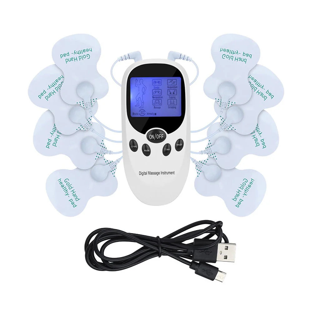 Electrical Massager Tens Machine Unit for Back Pain Therapy Muscle Stimulation