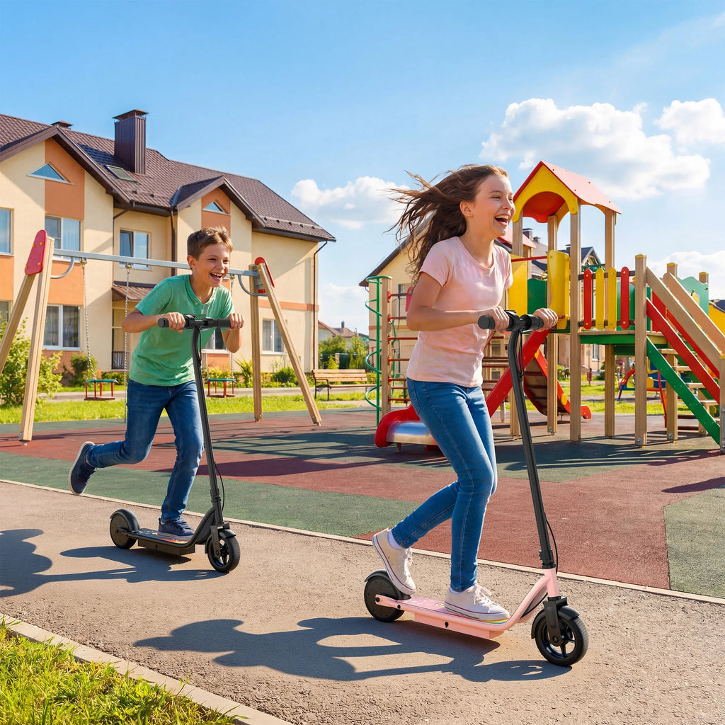 HC01 Electric Scooter for Kids, 250W Kids Electric Scooter Max Speed 9 MPH & 10-15 Miles, Gift for Kid Ages 8 +, Pink