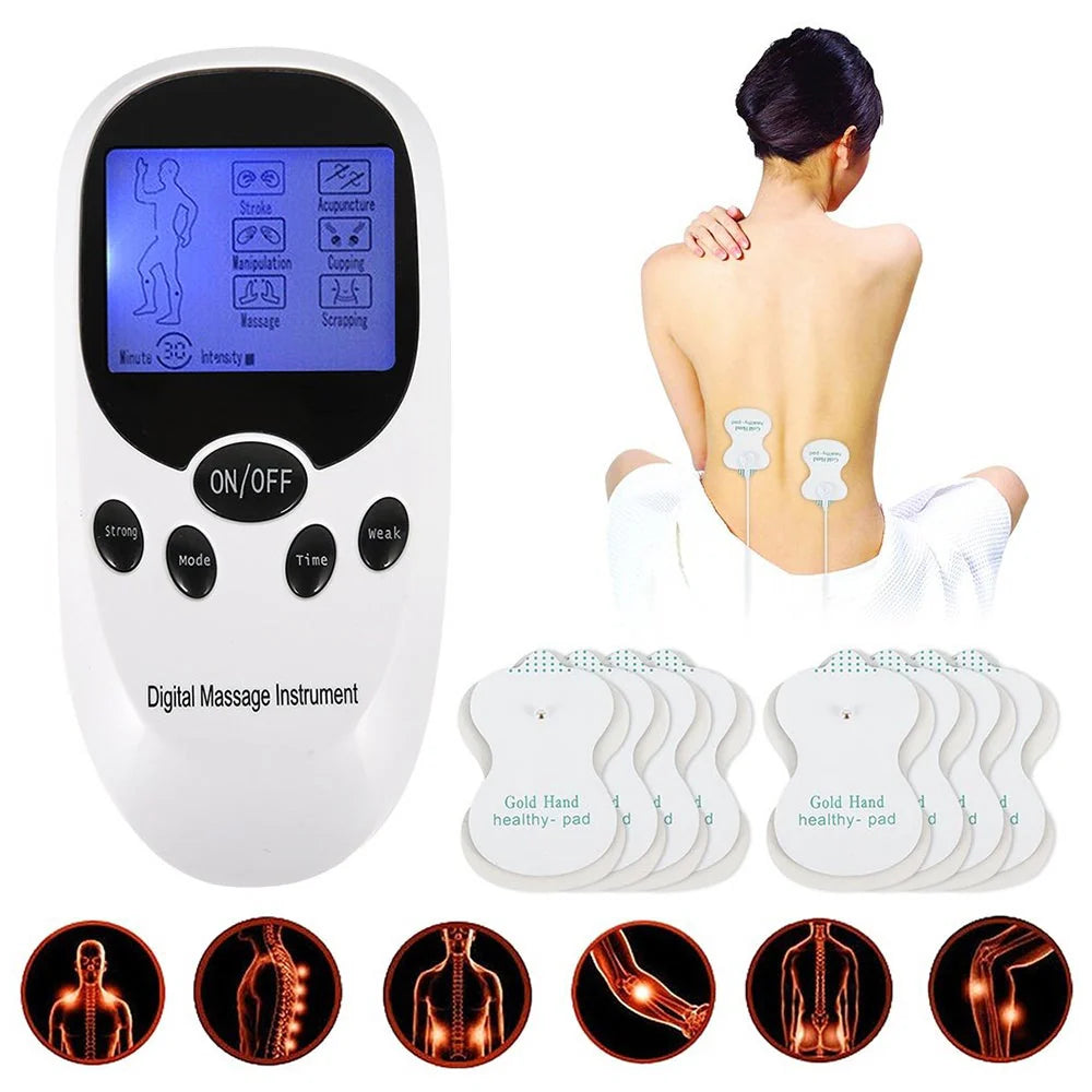 Electrical Massager Tens Machine Unit for Back Pain Therapy Muscle Stimulation