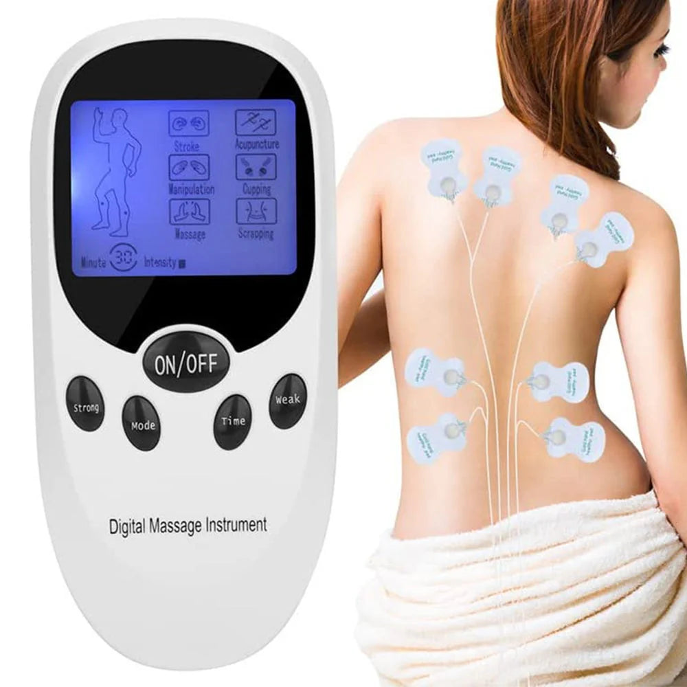 Electrical Massager Tens Machine Unit for Back Pain Therapy Muscle Stimulation